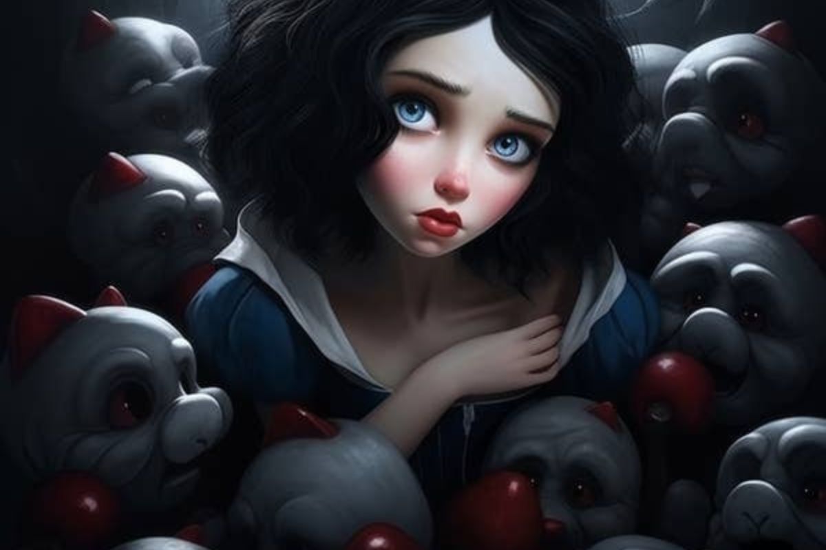 Sẽ thế nào nếu nhân vật Disney được AI vẽ lại theo phong cách kinh dị Tim Burton?