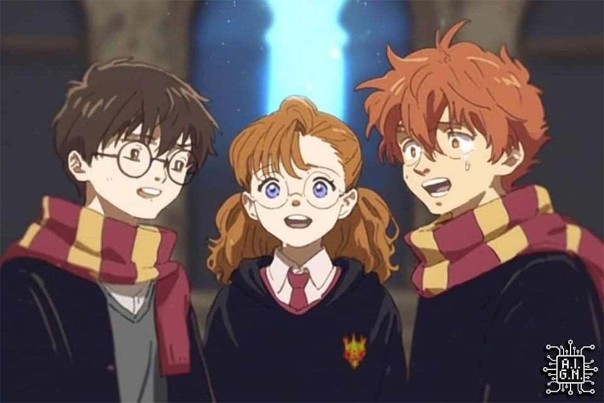 Harry Potter đặt chân vào thế giới hoạt hình Ghibli vô cùng sinh động nhờ sự trợ giúp của AI