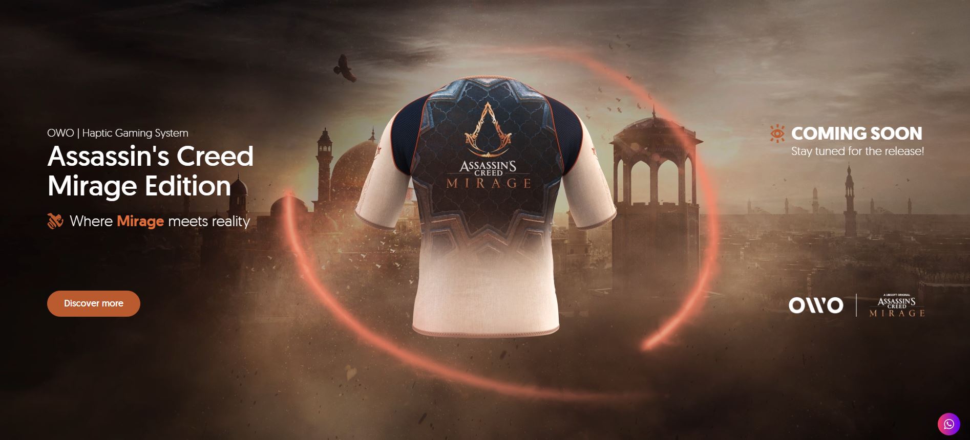 Trải nghiệm cảm giác sát thủ chân thực của Assassin's Creed Mirage bằng chiếc áo công nghệ cao