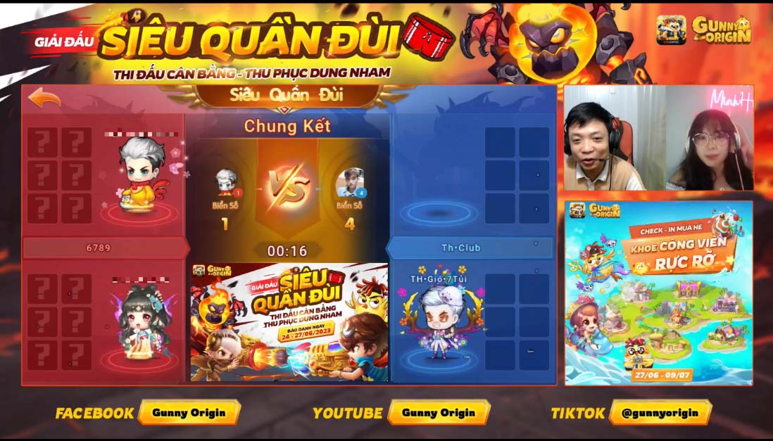 Nhiệt lửa vòng chung kết giải đấu Siêu Quần Đùi của Gunny Origin 