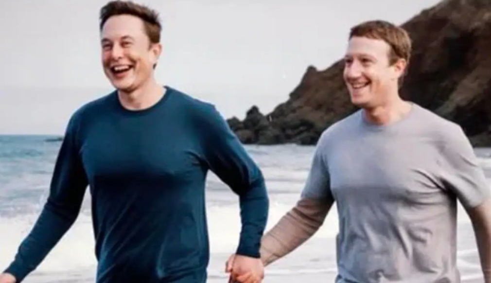 Bật cười với bộ ảnh "tình anh em" của Elon Musk và Mark Zuckerberg được tạo bởi AI