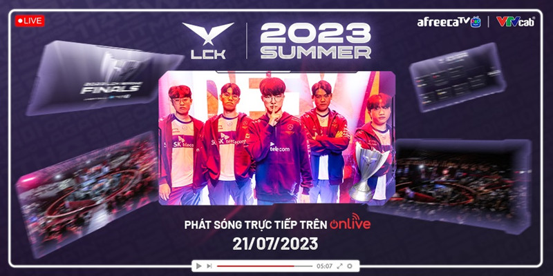 Giải đấu LCK chính thức được phát sóng trên OnLive nền tảng livestream ...