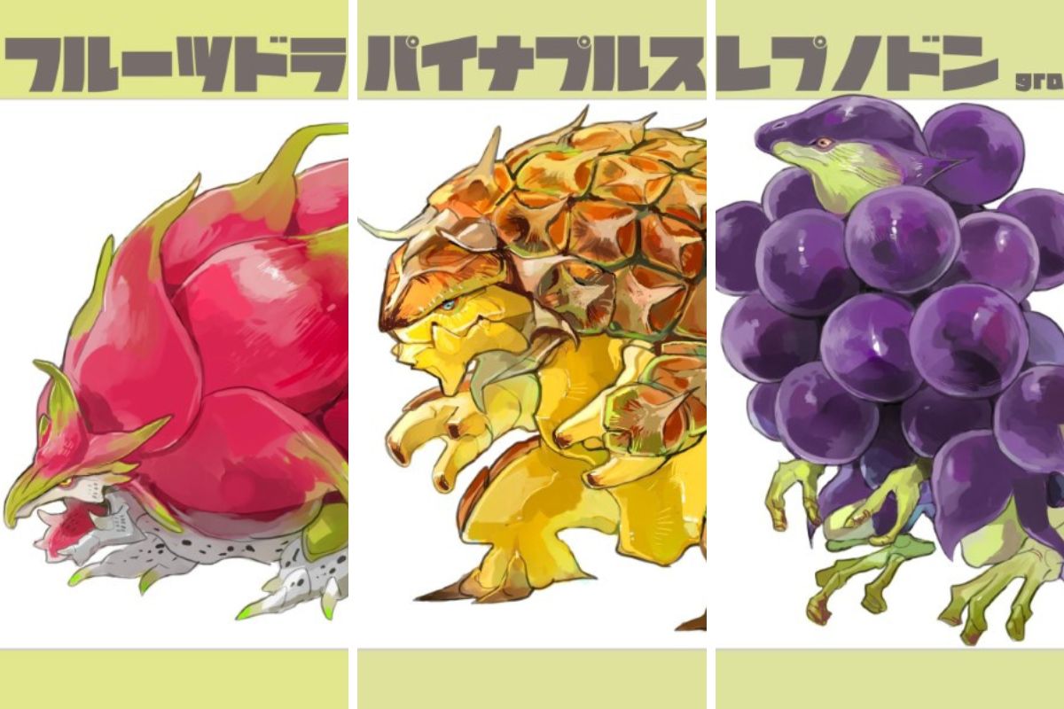 Sẽ ra sao khi đồ ăn Nhật Bản và trái cây biến thành sinh vật sống như Pokemon?