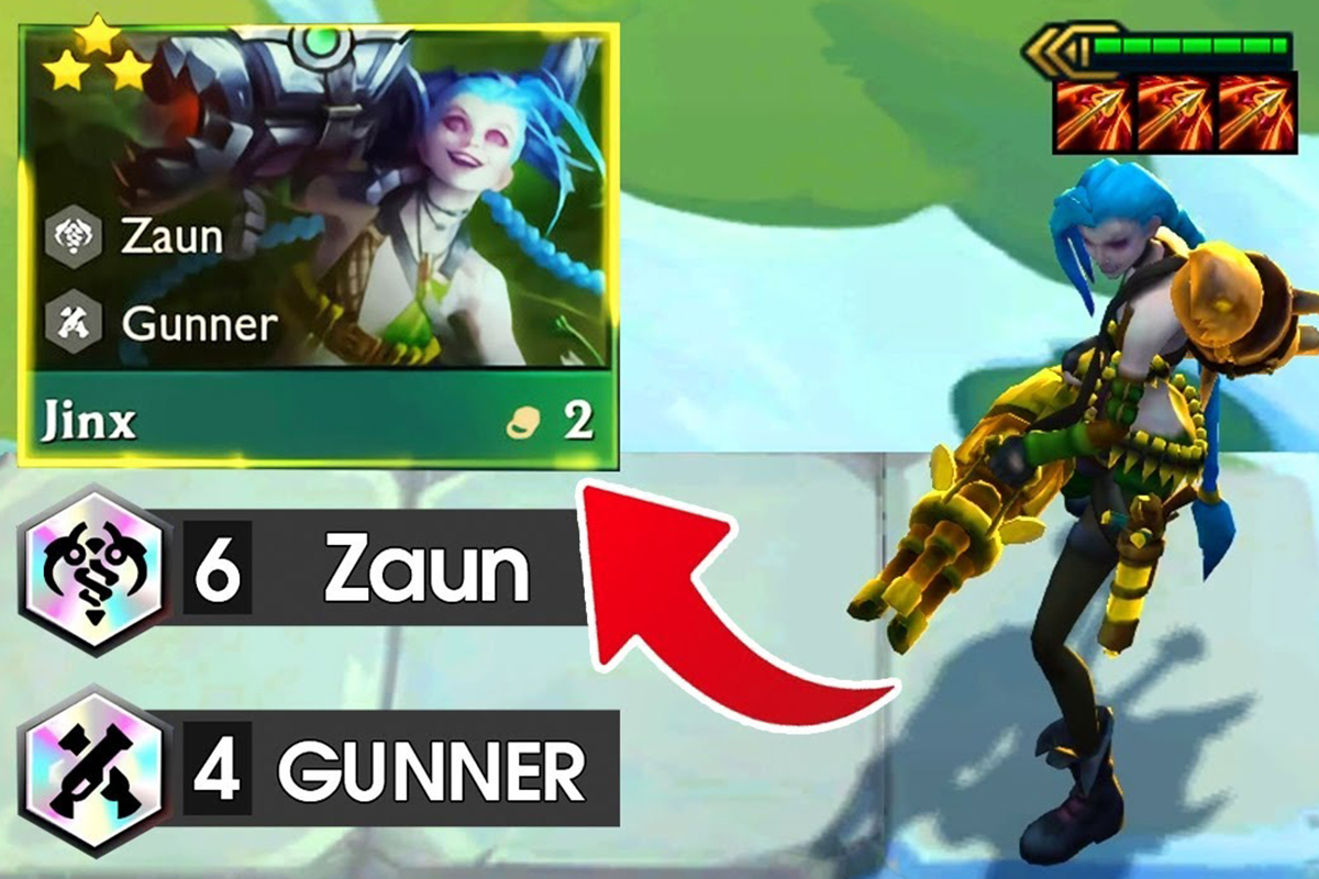 ĐTCL: Khi các cao thủ tận dụng Jinx 3 sao để gánh team siêu lực cùng Zaun