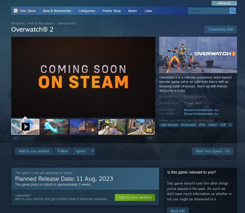 Blizzard chính thức đưa Overwatch 2 lên Steam vào tháng 8 chung với đợt cập nhật "PvE" lớn của mình