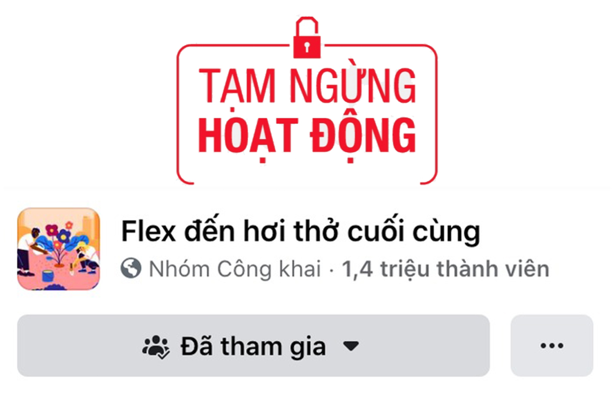 Nhóm Flex đến hơi thở cuối cùng bất ngờ thông báo tạm dừng hoạt động sau khi đạt 1,4 triệu thành viên