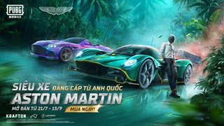 Aston Martin đổ bộ vào thế giới PUBG Mobile với ba mẫu siêu xe đẳng cấp mang màu sắc độc quyền
