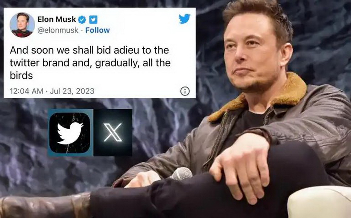Elon Musk dự tính khai tử tên gọi Twitter và logo con chim xanh để đổi thành "X" khá khó hiểu