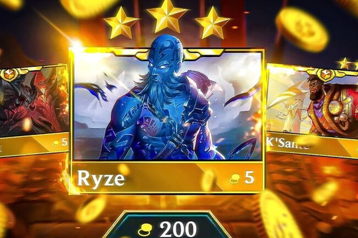 ĐTCL: Xuất hiện lỗi khiến cho Ryze 3 sao có thể làm bay màu toàn bộ hàng chờ của đối phương