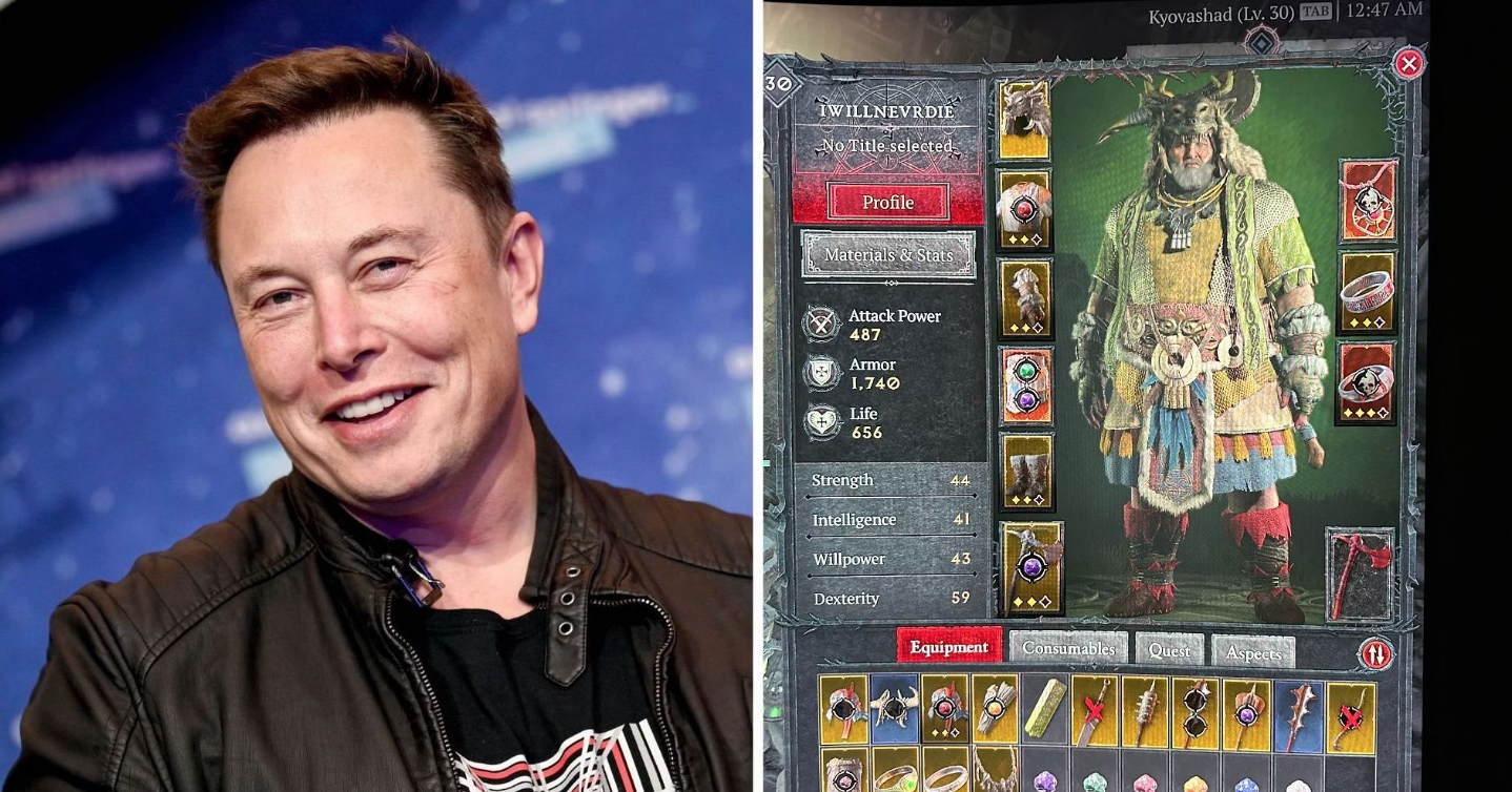 Tỷ phú Elon Musk thừa nhận đang cày "Diablo 4" và chưa bao giờ bị hạ gục ở chế độ Hardcore