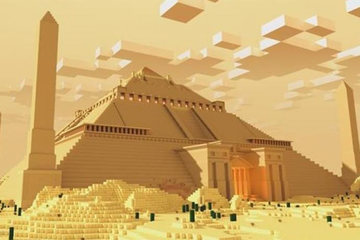 Game thủ dành 1 năm trời để tạo nên một Kim Tự Tháp hoành tráng trong Minecraft