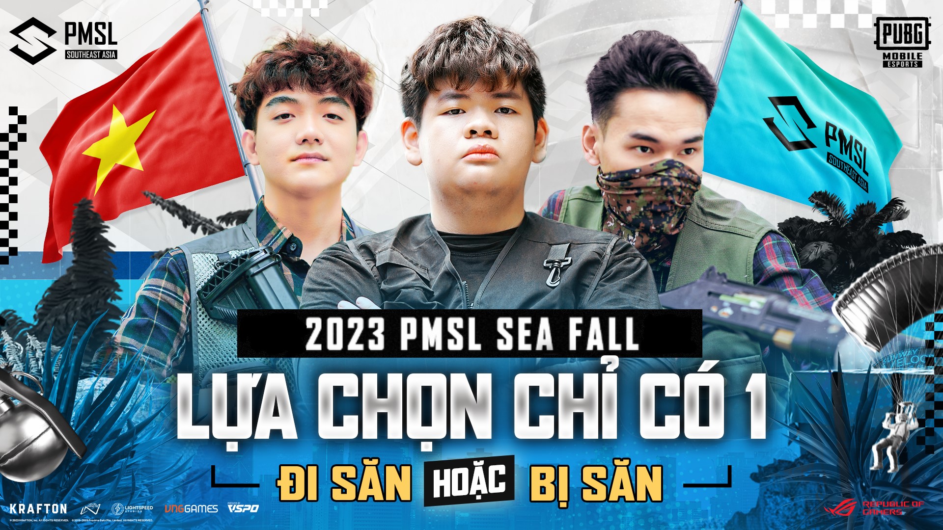 Đội tuyển PUBG Mobile Việt Nam đã sẵn sàng "Đi săn" tại 2023 PMSL SEA Fall