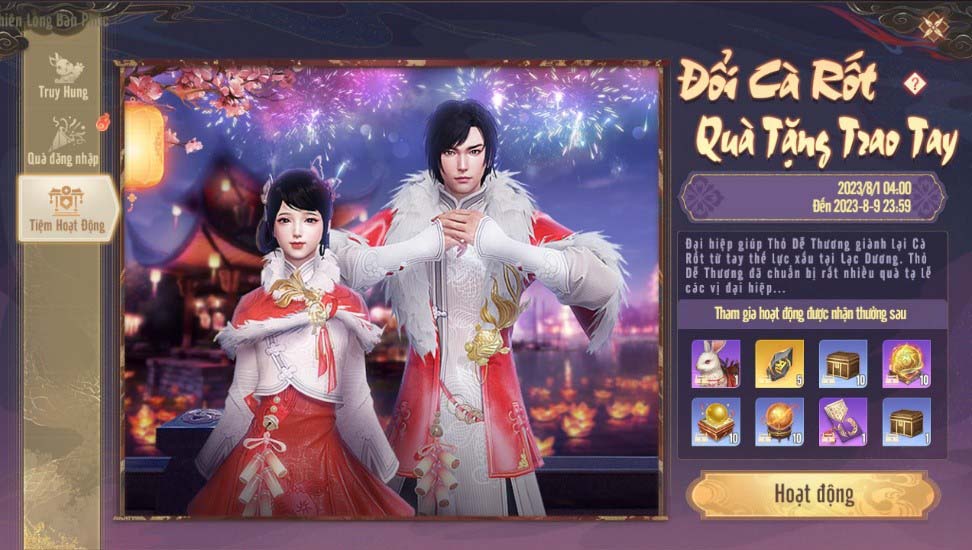 Sự kiện Thiên Long Ban Phúc tại TLBB2 VNG có gì hot mà game thủ rộn ràng tham gia?