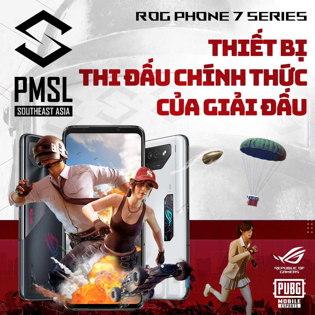 ROG Phone 7 là thiết bị thi đấu chính thức tại 2023 PUBG Mobile Super League SEA Fall