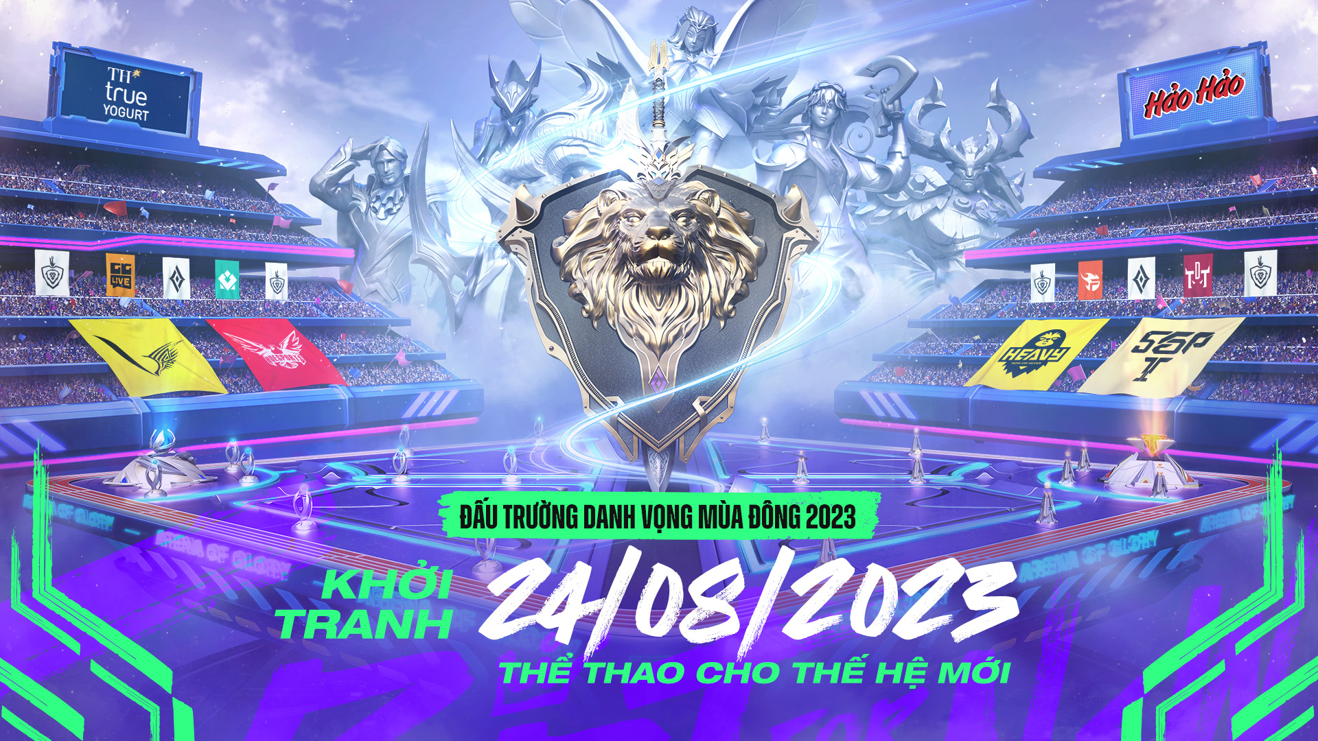 Chính thức khởi tranh giải đấu Liên Quân Mobile - Đấu tranh Danh vọng Mùa Đông 2023 từ ngày 24/08