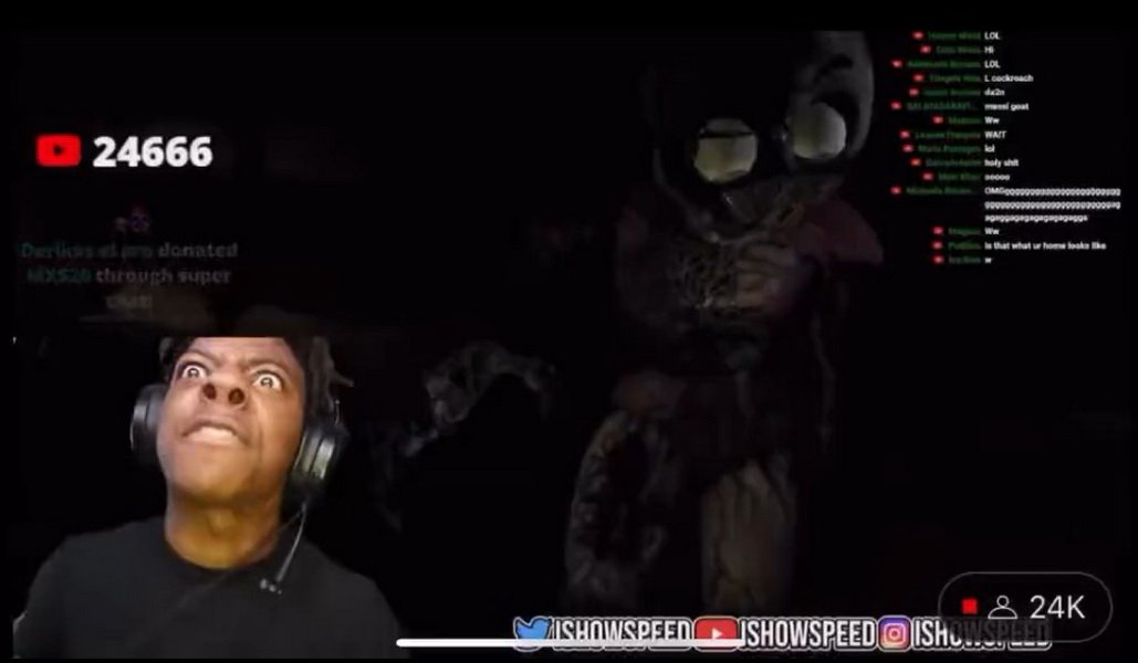 Youtuber iShowSpeed hớ hênh lộ hàng trên livestream hơn 25000 người xem và viral trên cả Twitter