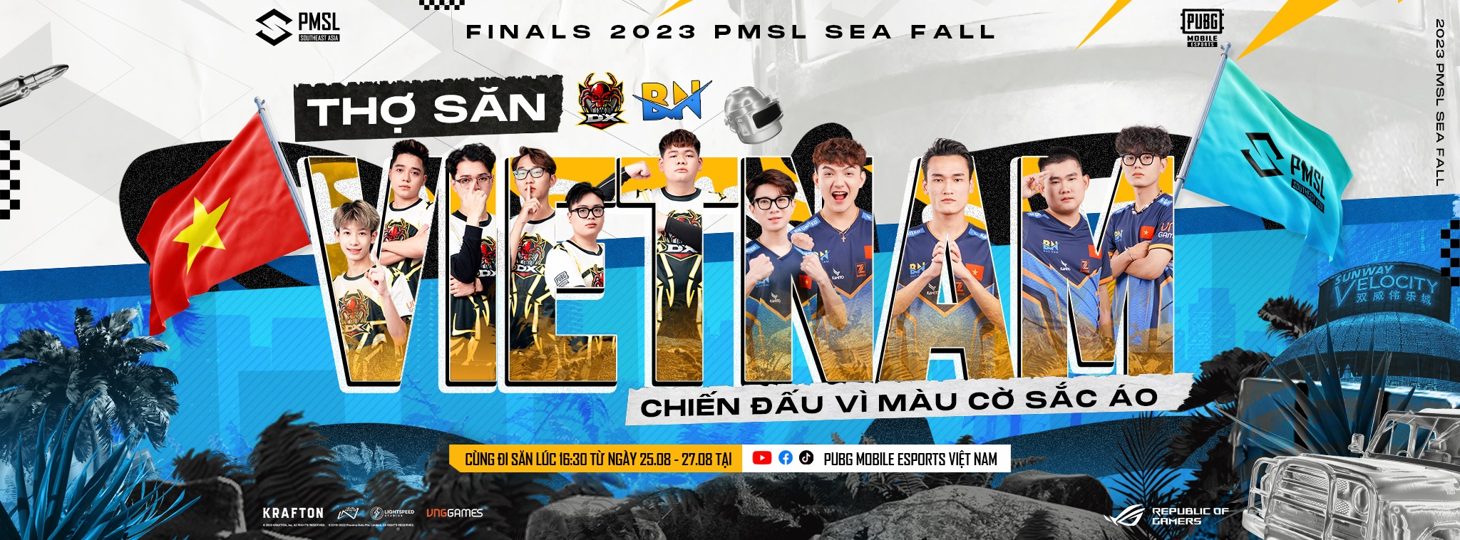 Lộ diện những thợ săn đại diện Việt Nam góp mặt tại Vòng Finals giải đấu 2023 PMSL SEA Fall