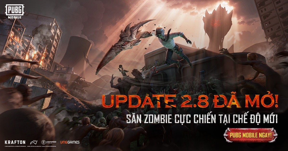 Zombie xâm chiếm Đấu trường PUBG Mobile tại bản cập nhật 2.8