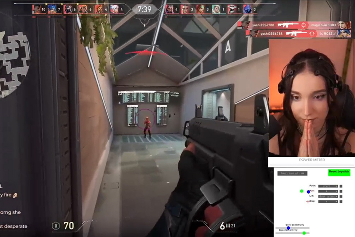 Nữ streamer chơi Valorant bằng thiết bị truyền sóng não khiến cộng đồng xôn xao