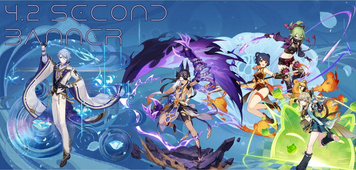 Genshin Impact: Leaker hé lộ Banner nhân vật cả 5 Sao và 4 Sao đi kèm cho bản 4.2 sắp tới