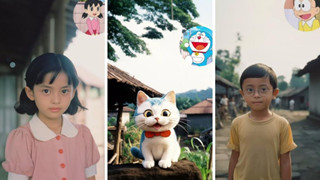 CĐM hào hứng với dàn anh hùng Doraemon đời thiệt phiên bạn dạng Indonesia