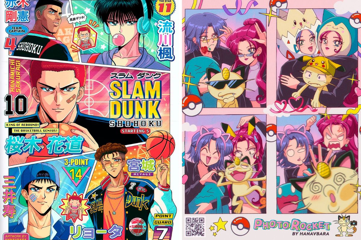 Khi các anime nổi tiếng được fanart theo phong cách manga tình cảm hồi xưa thì sẽ như thế nào?