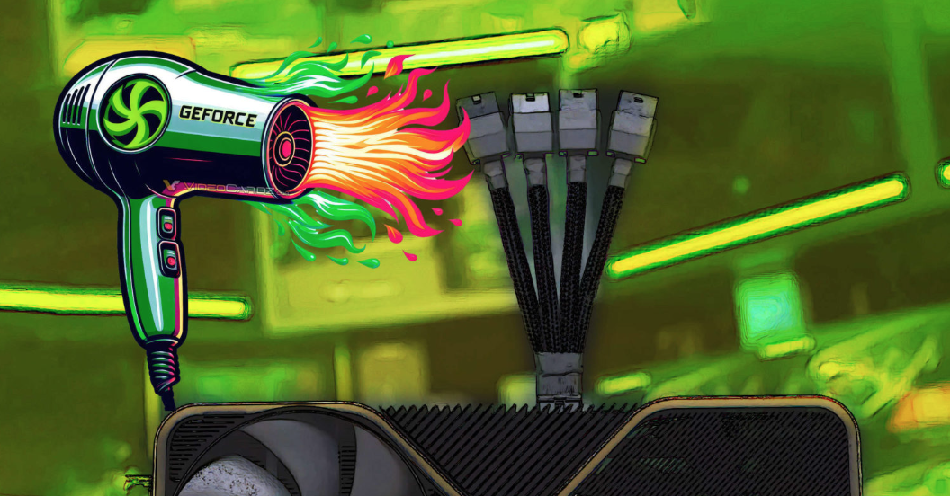 Người dùng nên sử dụng máy sấy tóc để "uốn cong" cáp nguồn RTX 4090 ngăn cháy nổ