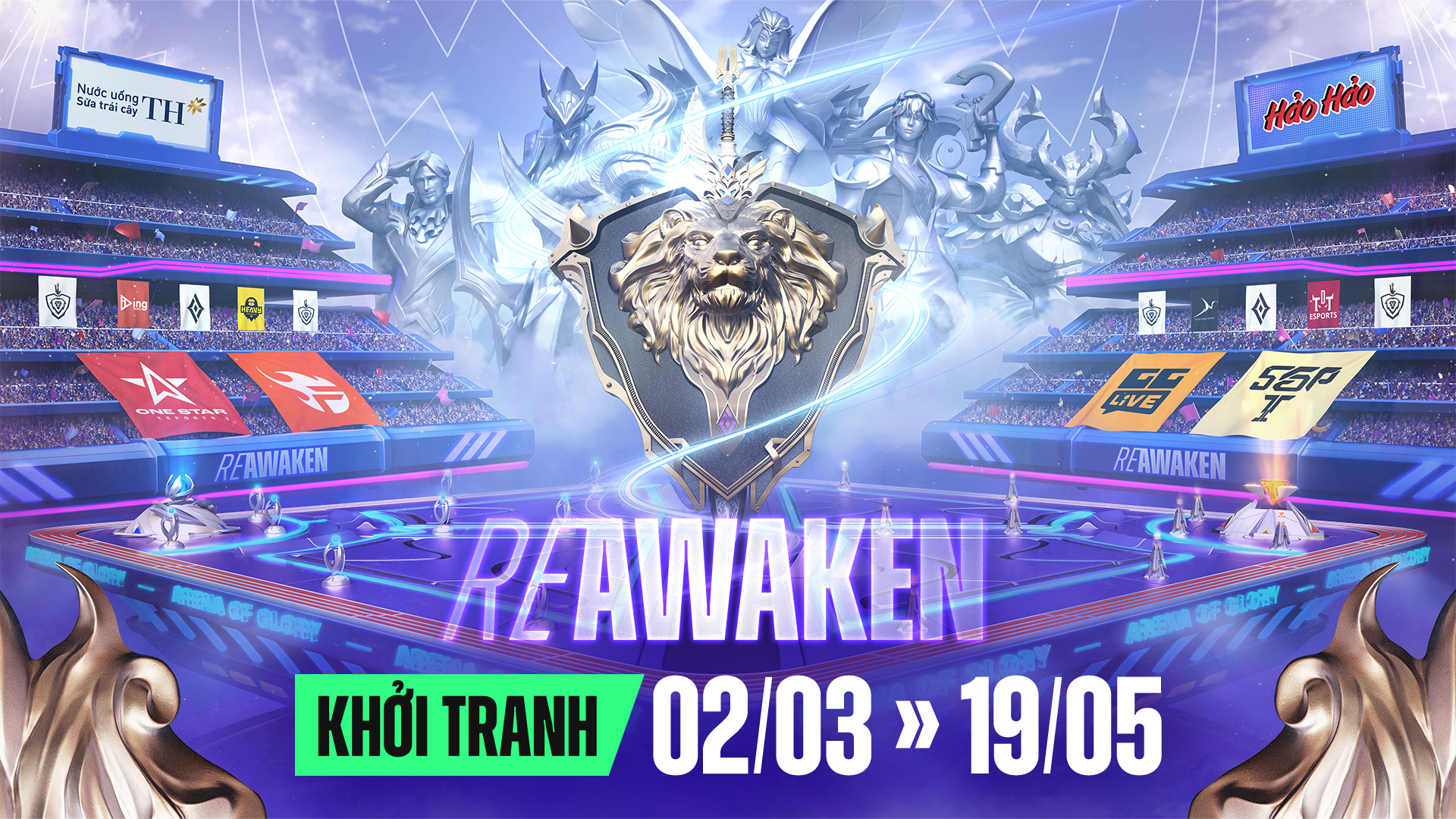 Chính thức khởi tranh giải đấu Liên Quân Mobile - Đấu Trường Danh Vọng mùa Xuân 2024 từ ngày 02/03