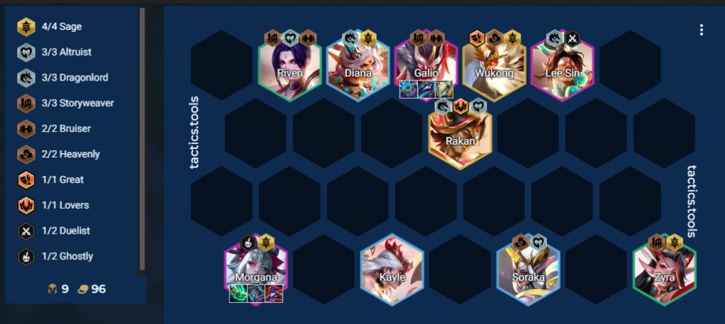 DTCL Mùa 11: Hướng dẫn đội hình Hiền Giả hỗn hợp mạnh nhất rank Kim Cương