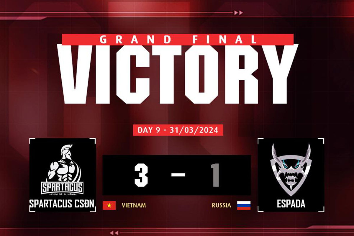 Spartacus Chim Sẻ Đi Nắng Lên Ngôi Vô Địch Giải Đấu Quốc Tế Của Battle Teams 2 