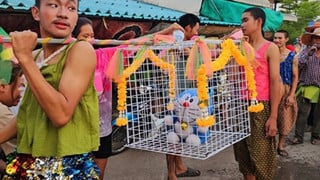 Sự thật đằng sau câu chuyện người dân Thái Lan dùng Doraemon để cầu mưa