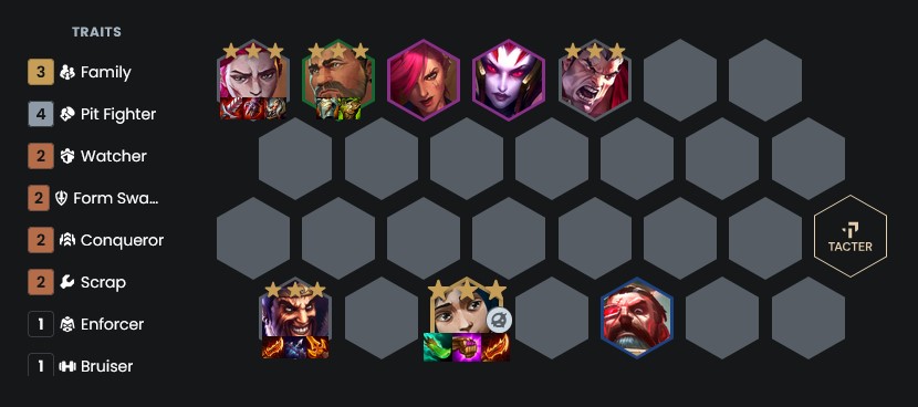 DTCL Mùa 13: Hướng dẫn đội hình Gia Đình Violet Powder Reroll mạnh nhất rank Thách Đấu