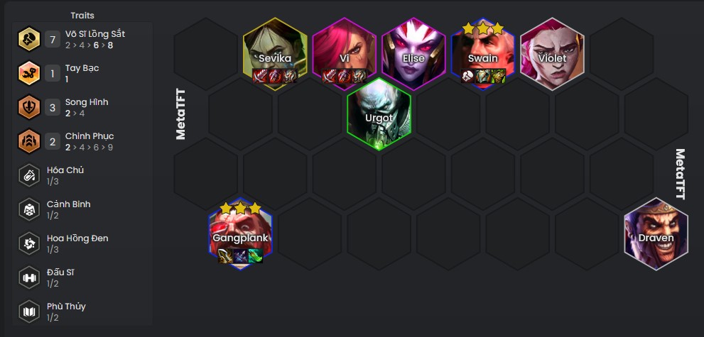 DTCL Mùa 13: Hướng dẫn đội hình Võ Sĩ Lồng Sắt phối hợp mạnh nhất rank Thách Đấu