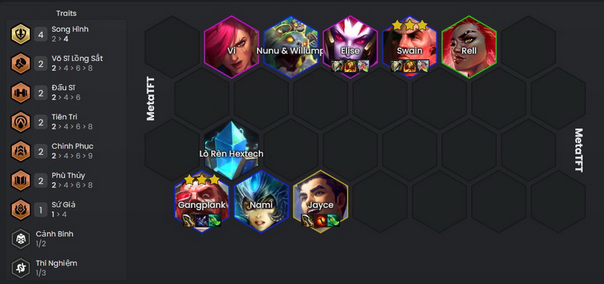 DTCL Mùa 13: Hướng dẫn đội hình Song Hình đa hệ tộc mạnh nhất rank Thách Đấu