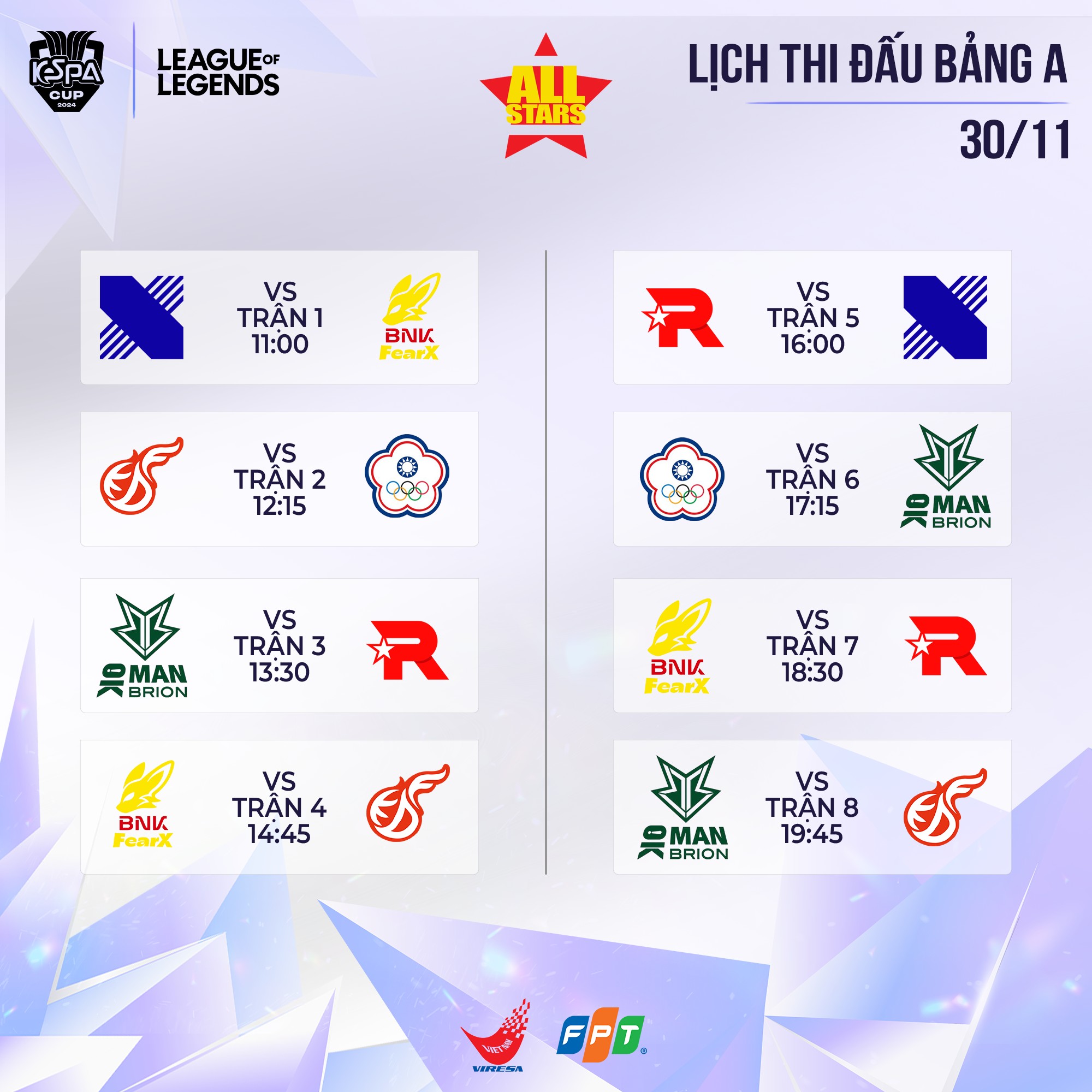 KeSPA Cup 2024: Kết Quả Thi đấu Bảng A Ngày 1 - Các Đội Chia Điểm, KDF Trắng Tay