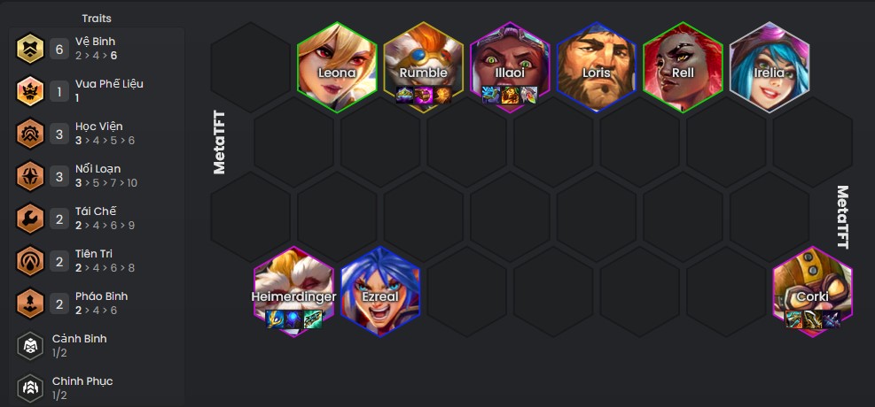 DTCL Mùa 13: Hướng dẫn đội hình Vệ Binh phối hợp đa hệ tộc mạnh nhất rank Thách Đấu