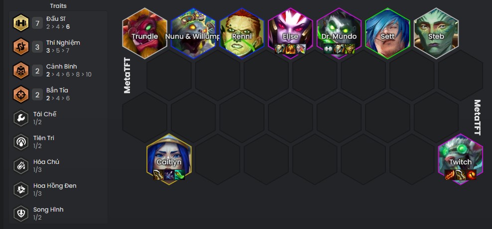 DTCL Mùa 13: Hướng dẫn đội hình Đấu Sĩ hỗn hợp mạnh nhất rank Cao Thủ