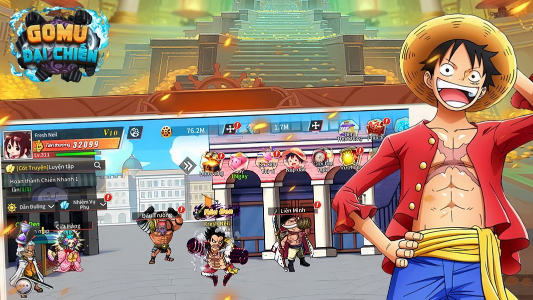 Hướng dẫn cách nhập và tổng hợp Giftcode GOMU Đại Chiến mới nhất năm 2025