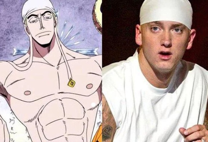 Cộng đồng chỉ ra bằng chứng cho thấy Enel được lấy nguồn cảm hứng từ biểu tượng làng rap Eminem