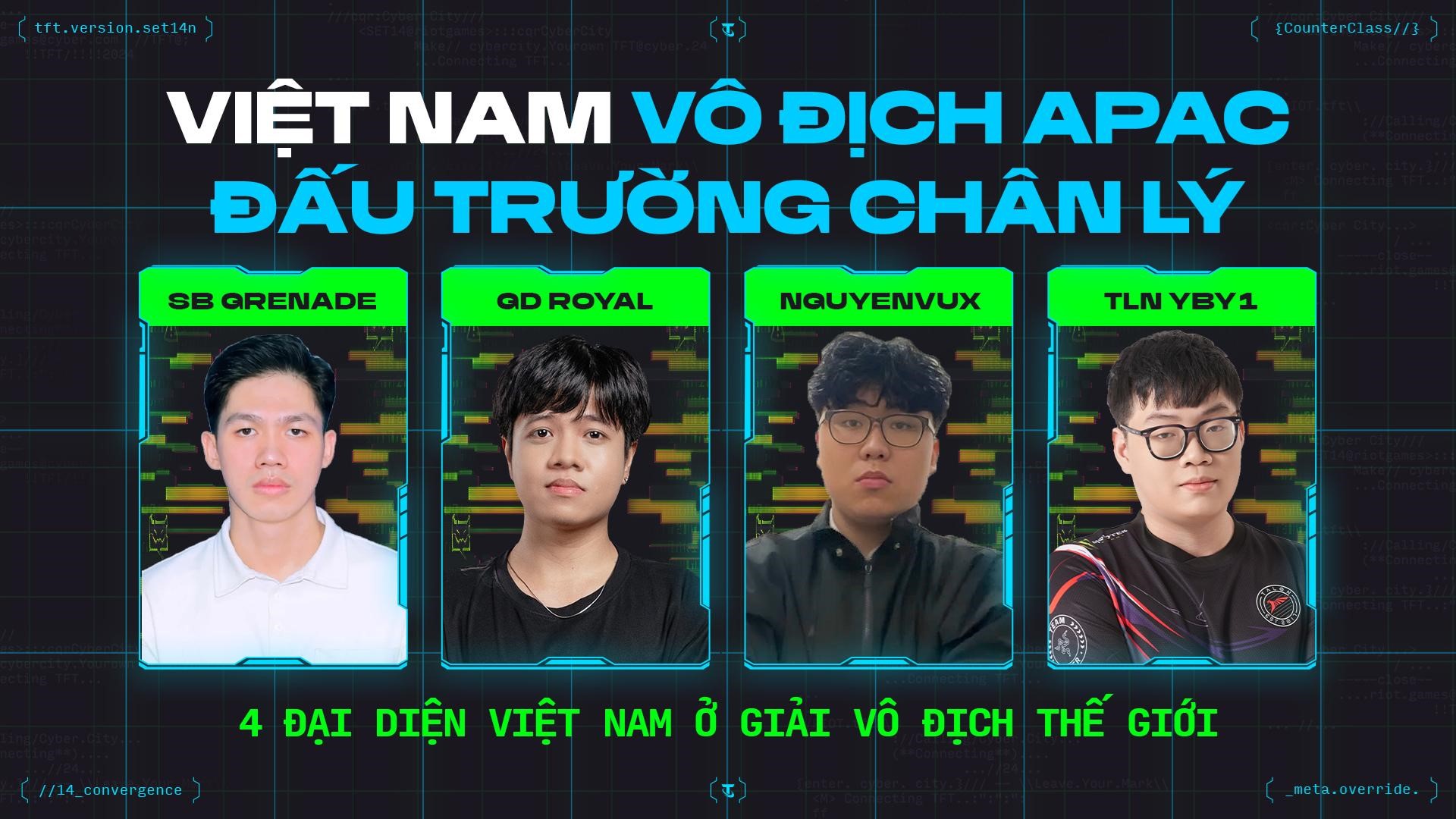 Đấu Trường Chân Lý Esports Mùa 14: Khu Vực Việt Nam Lần Đầu Vô Địch Châu Á - Thái Bình Dương,  Có 4 Đại Diện Ở Giải Vô Địch Thế Giới
