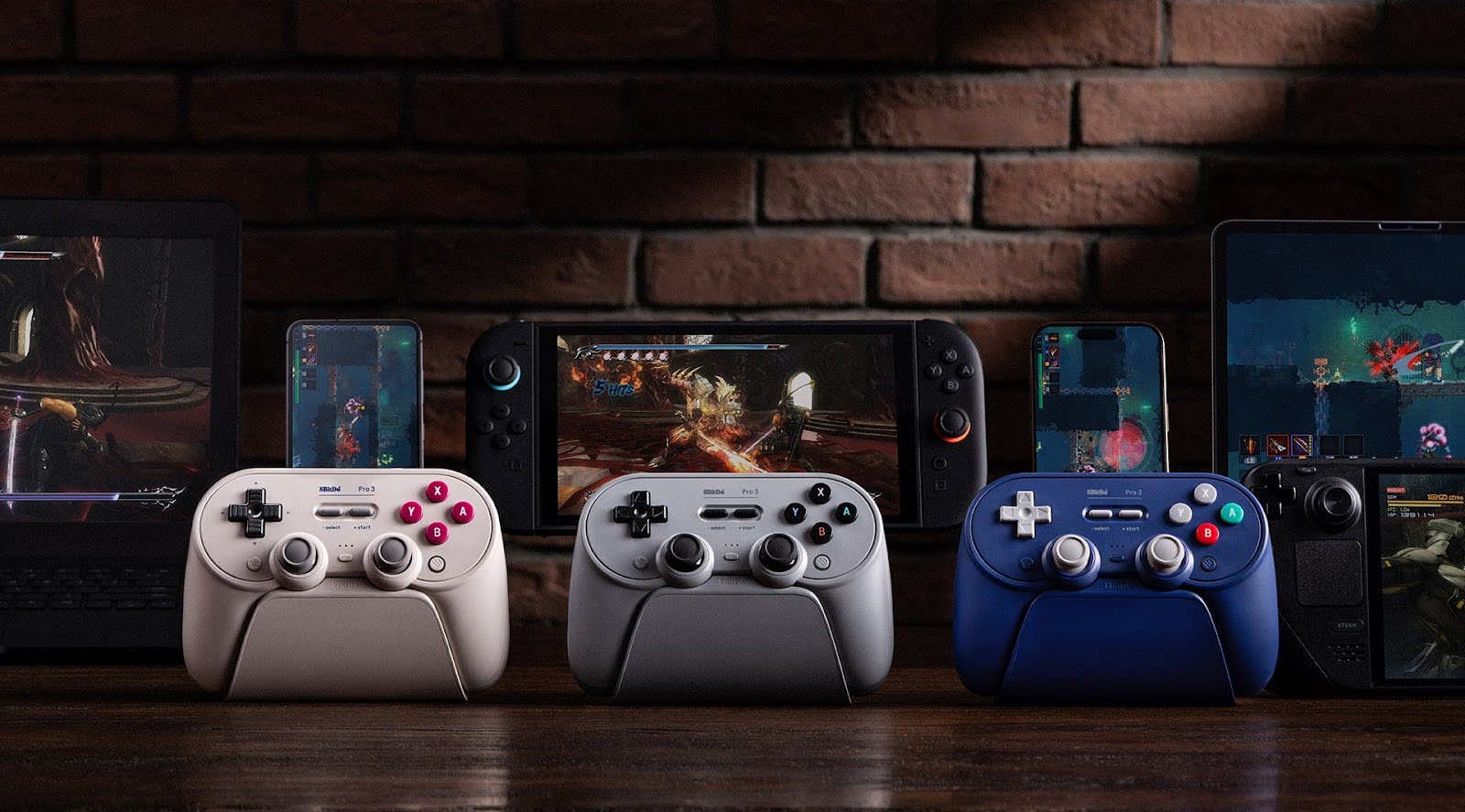 8BitDo Pro 3 ra mắt: Tay cầm không dây mới với nút ABXY có thể thay thế, chống drift joystick