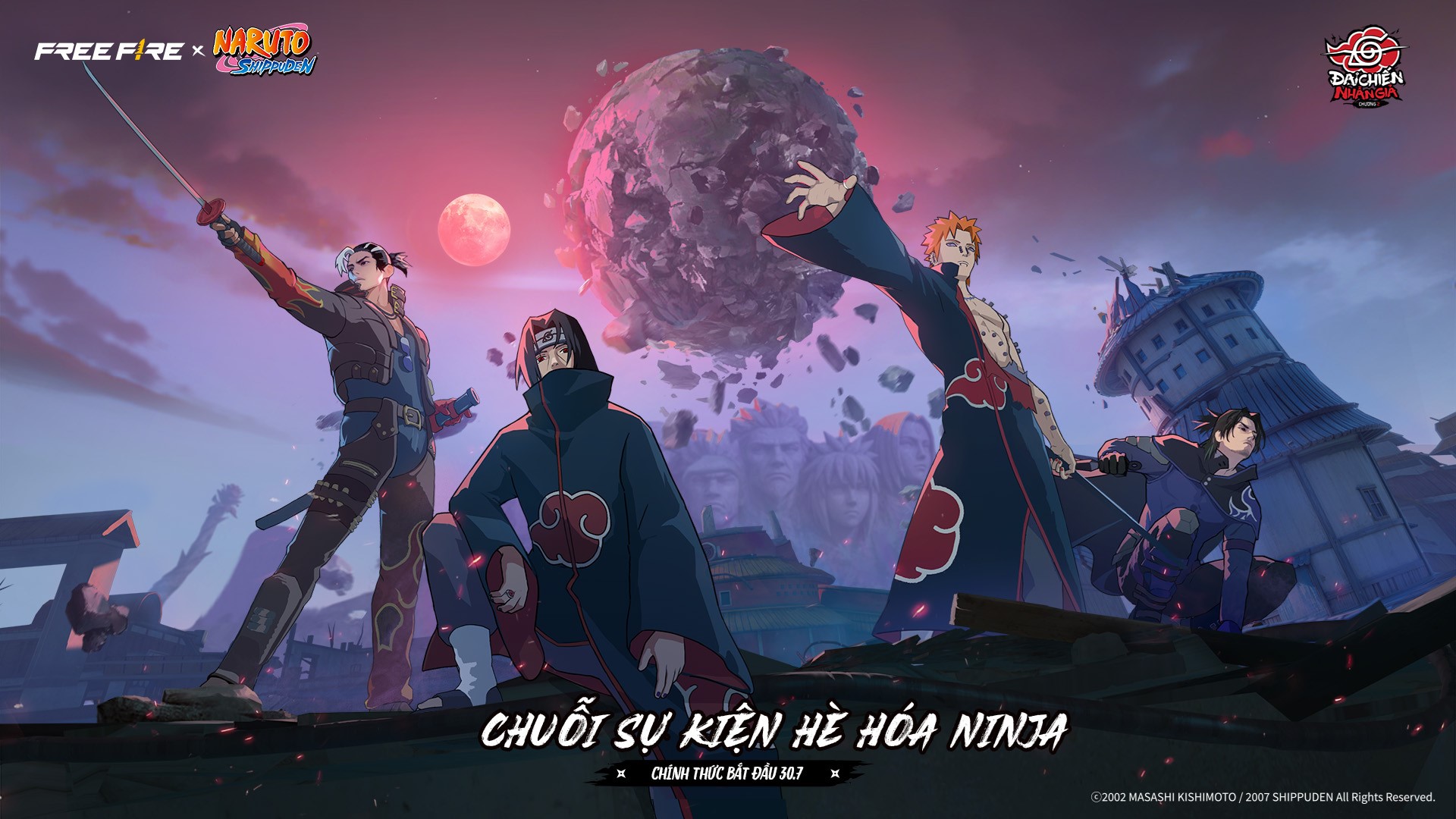 Cuộc Chiến Bùng Nổ Trở Lại Trong Free Fire X NARUTO SHIPPUDEN Chương 2: Đại Chiến Nhẫn Giả Từ 30/7 Đến 31/08