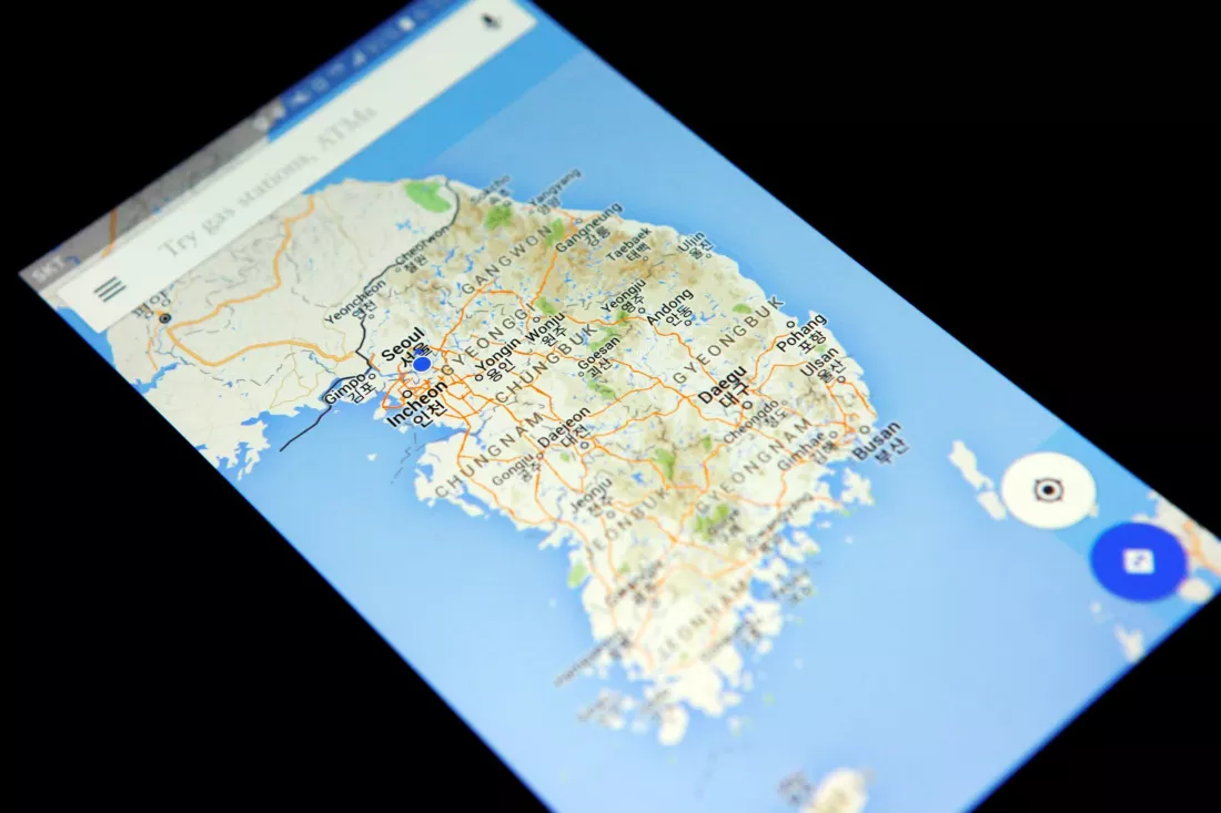 Google Maps tiếp tục bị hạn chế điều hướng chi tiết bản đồ tại Hàn Quốc
