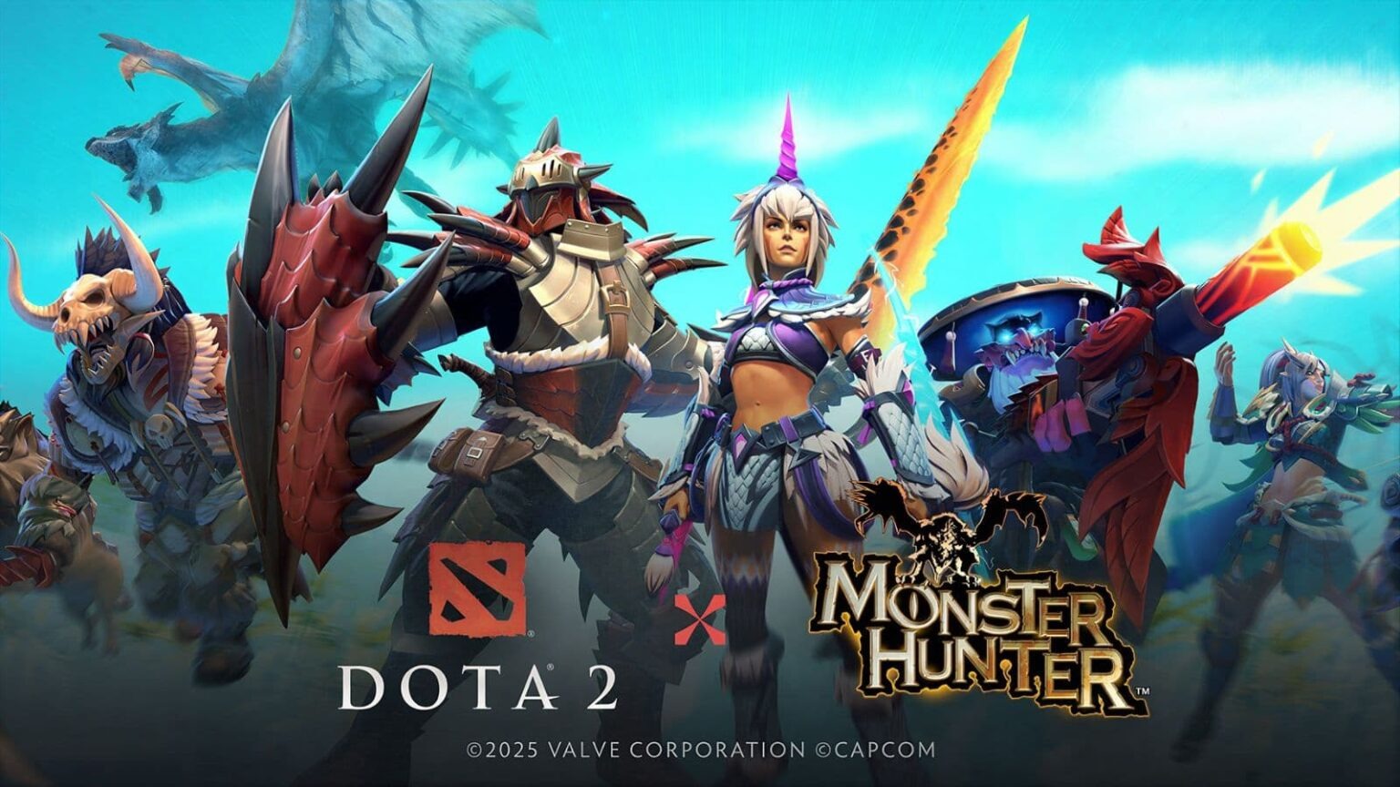 DOTA 2 Bất Ngờ Công Bố Hợp Tác Cùng Thương Hiệu Monster Hunter
