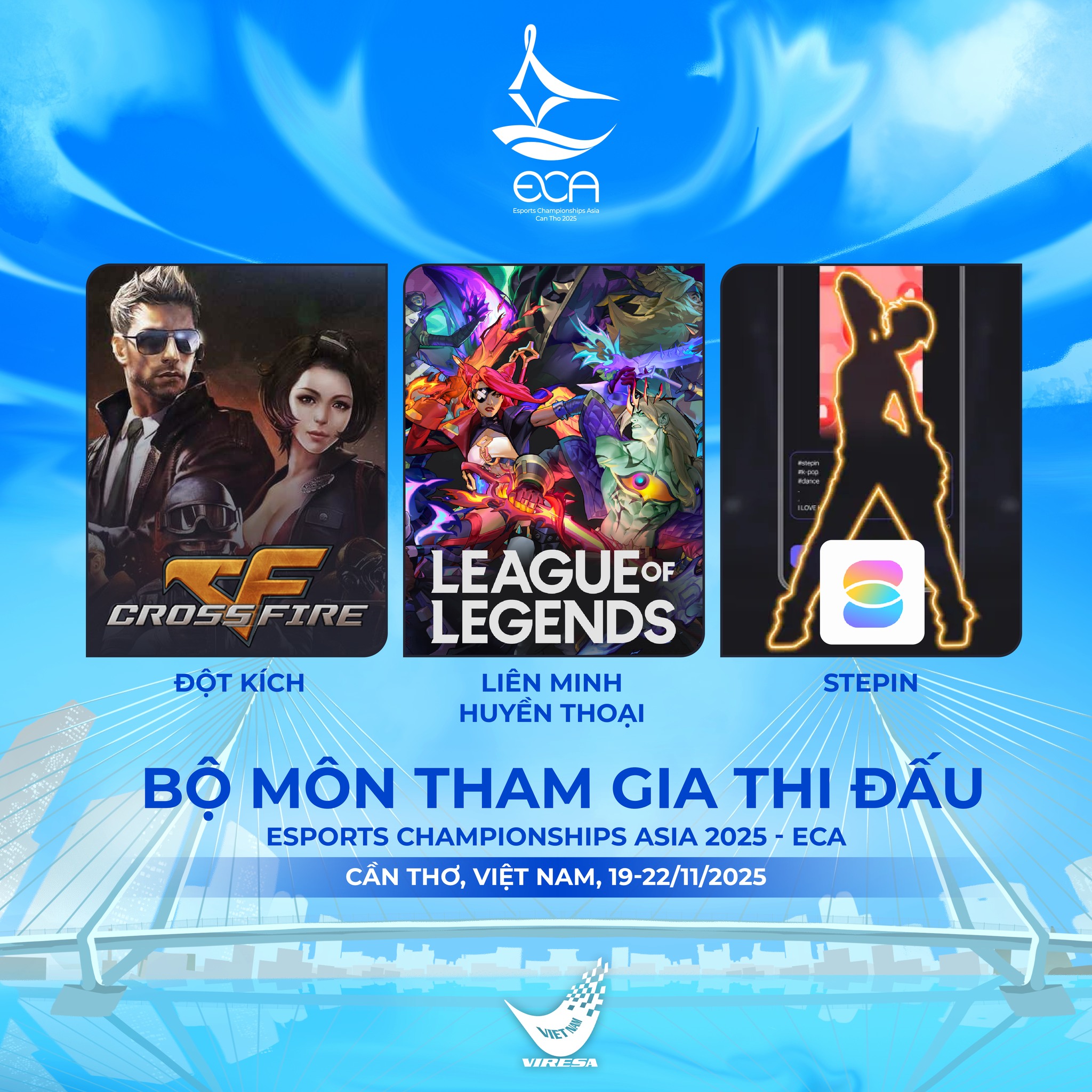 Danh Sách Đội Hình Chính Thức Tham Dự ECA 2025 - Bộ Môn Liên Minh Huyền Thoại