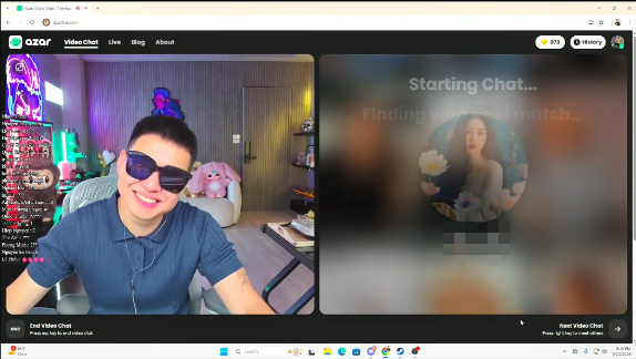 Streamer Rambo suýt “bay kênh” vì sự cố nhạy cảm khi chat người lạ trên livestream