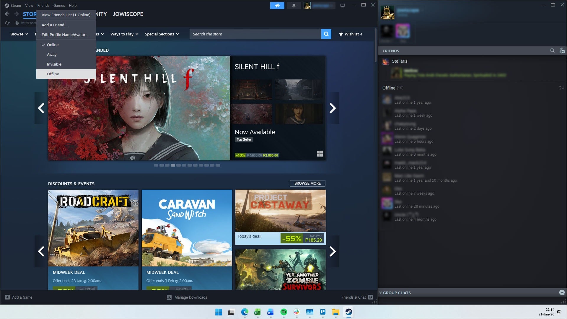 Steam bị tố vẫn chia sẻ trạng thái trực tuyến dù đã chuyển sang Offline