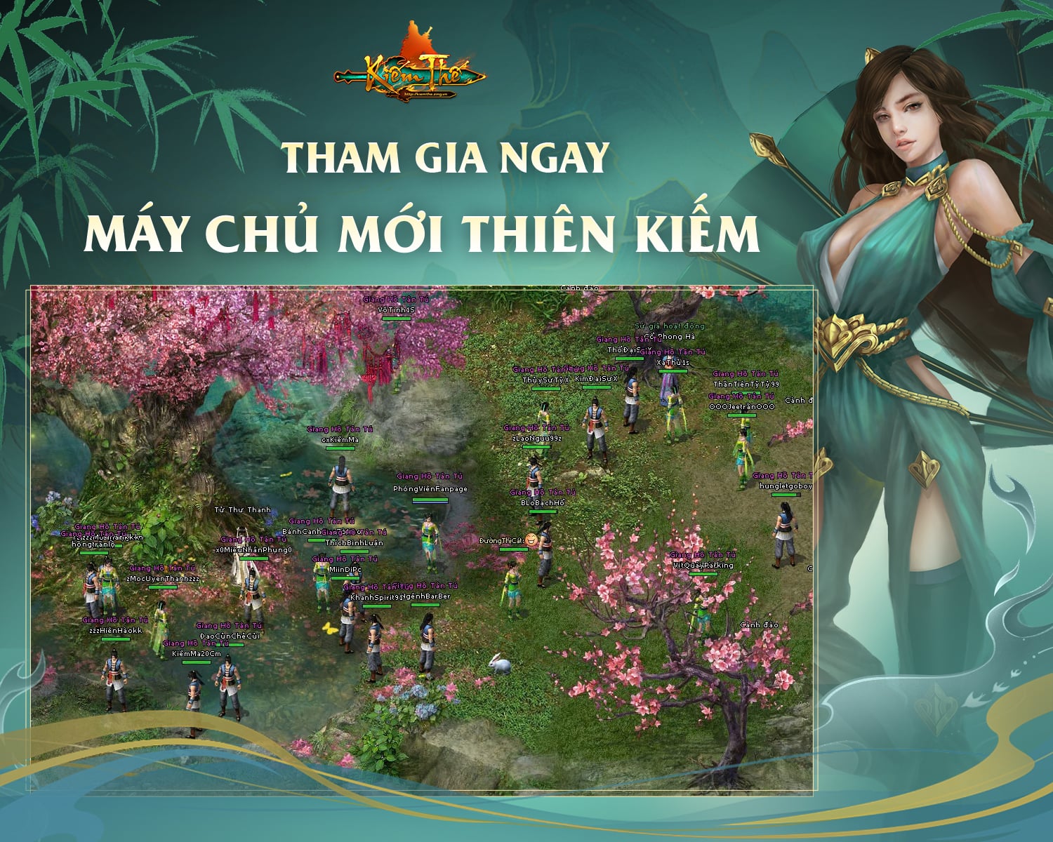 Kiếm Thế Ra Mắt Máy Chủ Mới Thiên Kiếm, Tung Loạt Quà Khủng Dành Tặng Game Thủ