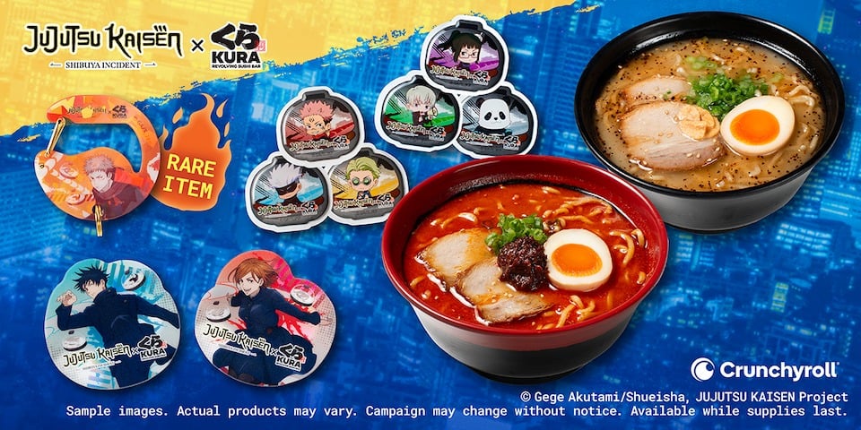 Kura Sushi USA hợp tác Jujutsu Kaisen lần 2, tung menu và quà giới hạn