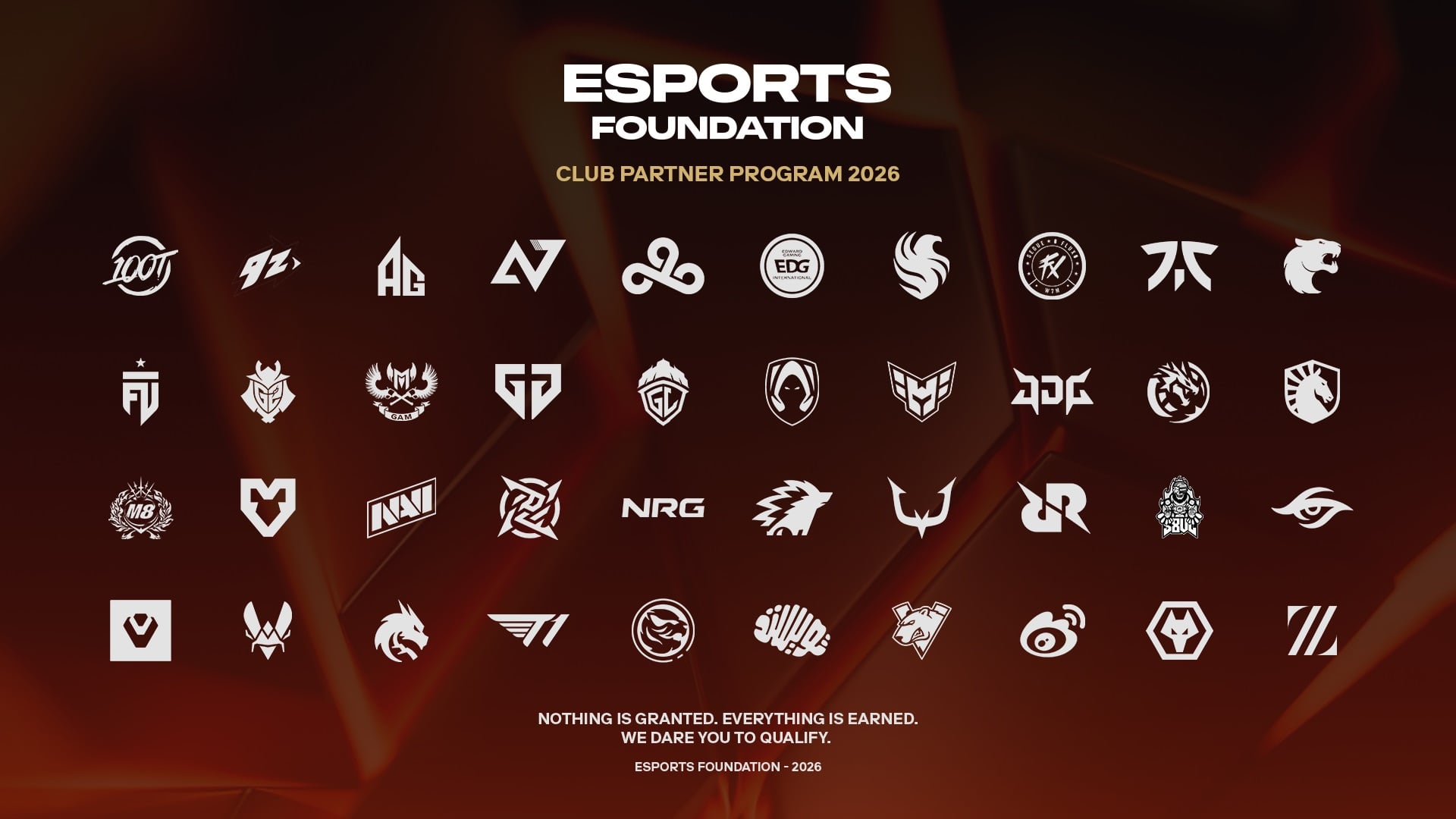 40 Câu Lạc Bộ Esports Hàng Đầu Tham Gia Chương Trình Đối Tác Câu Lạc Bộ Của Esports Foundation, Trị Giá 20 Triệu USD, Tiếp Cận Hơn 300 Triệu Người Hâm Mộ Toàn Cầu